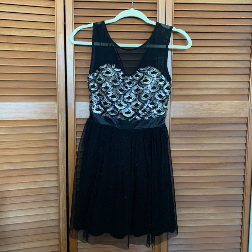 As U Wish Black Dress